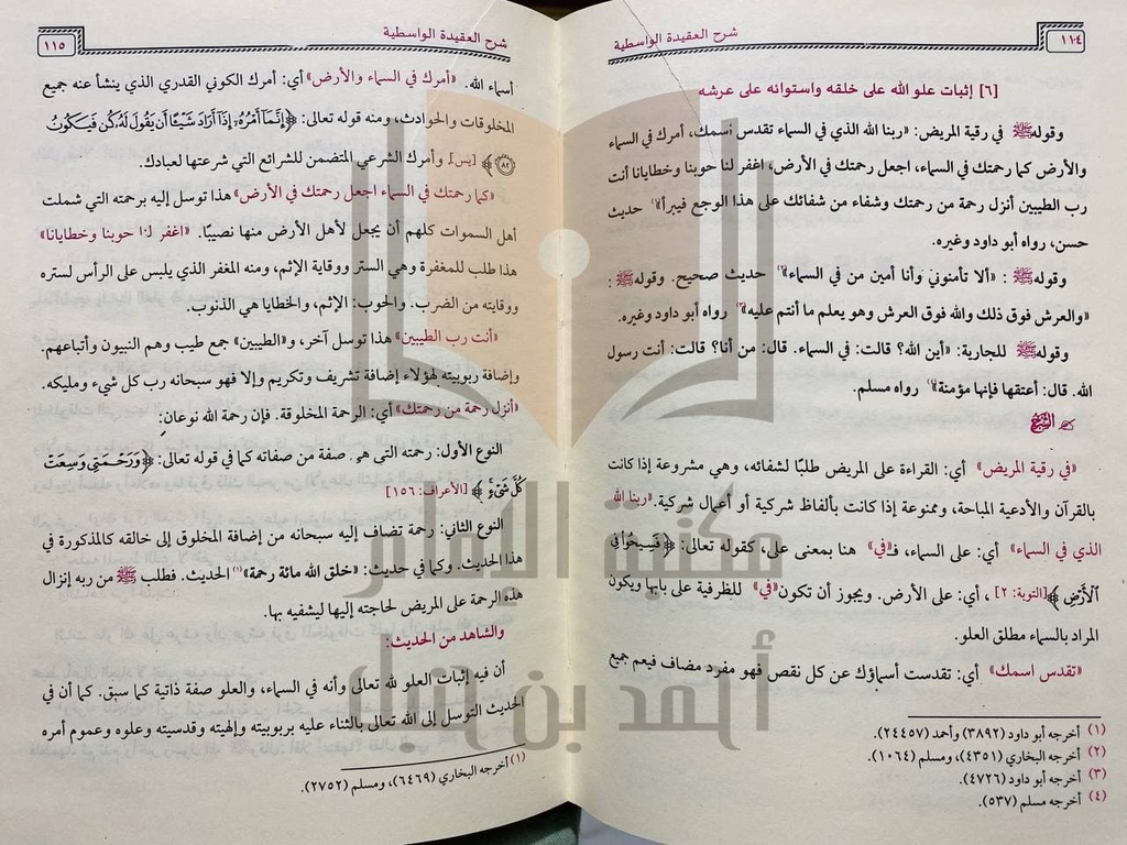 شرح العقيدة الواسطية لابن تيمية
