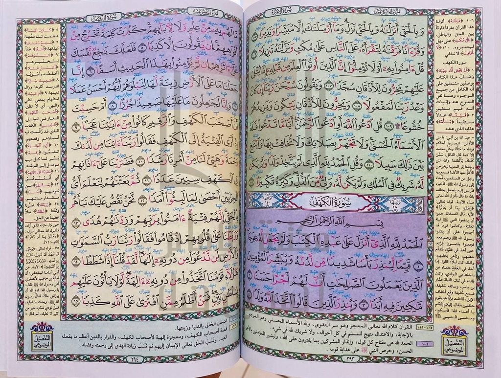 مصحف معلم الترتيل المفسر الموضوعي 17*24 سم