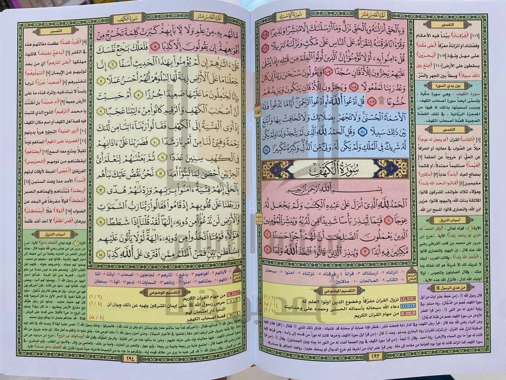مصحف التقسيم الموضوعي للحافظ المتقن 17*24 سم